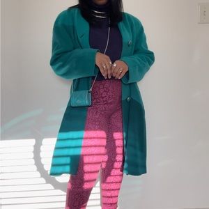 Vintage Teal Neiman Marcus Coat.
